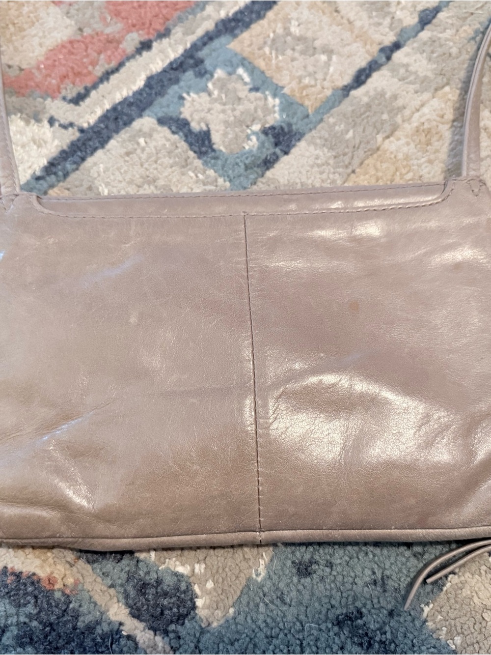 HOBO Taupe Leather Crossbody Bag - Picture 2 of 5